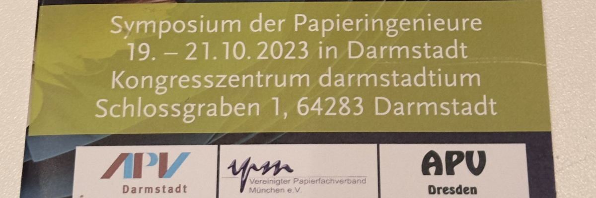 Programmheft des Symposiums der Papieringenieure